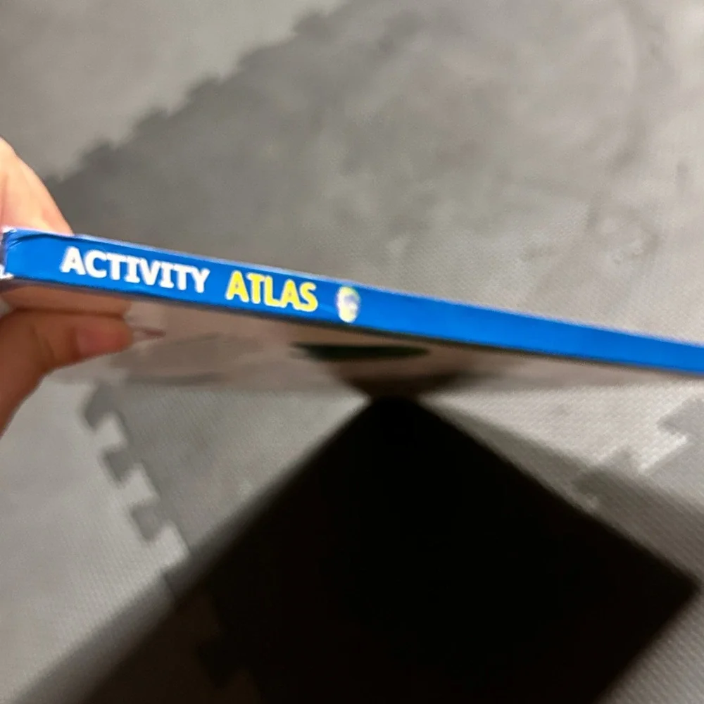 Activity Atlas The World at Your Fingertips Hardcover Sticker Book 2000 Edition